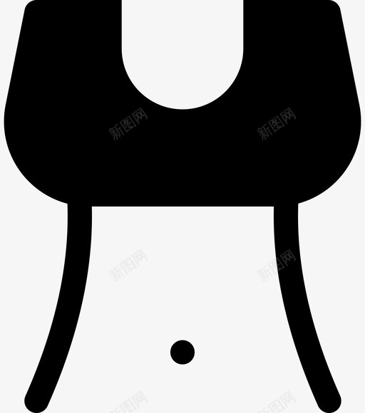腹部胸部运动图标svg_新图网 https://ixintu.com 内衣 胸部 腰部 腹部 辣酱填充 运动