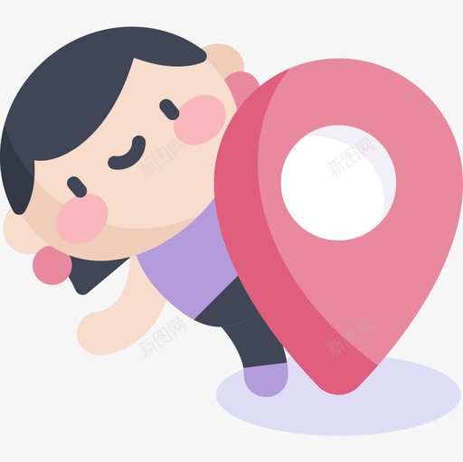 别针旅行人2扁平图标svg_新图网 https://ixintu.com 别针 扁平 旅行 行人