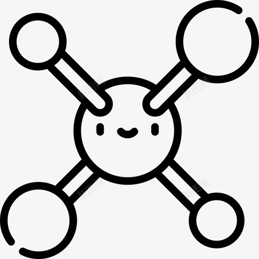分子实验室19线性图标svg_新图网 https://ixintu.com 分子 实验室19 线性