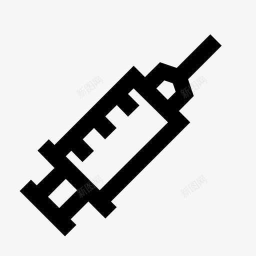 疫苗药品卫生图标svg_新图网 https://ixintu.com 医疗 医疗线 卫生 注射器 疫苗 药品
