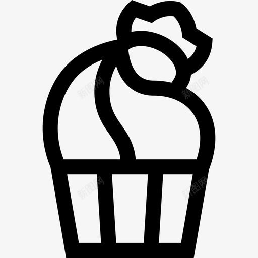 纸杯蛋糕21号早餐直系图标svg_新图网 https://ixintu.com 21号 早餐 直系 纸杯 蛋糕