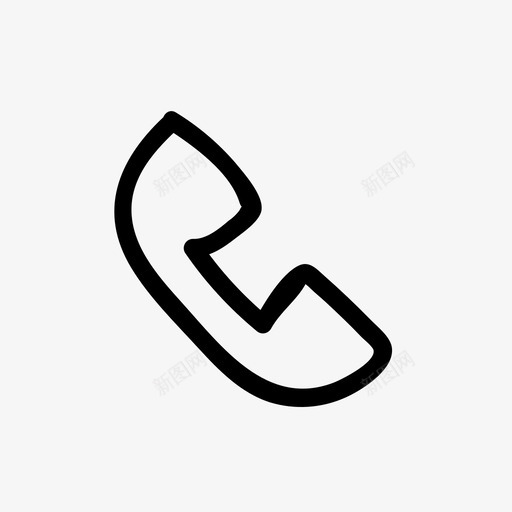 电话联系人拨号图标svg_新图网 https://ixintu.com 手机 拨号 潦草的图标 电话 联系人