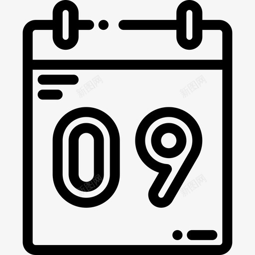 日历速度表时间12线性图标svg_新图网 https://ixintu.com 度表 日历 时间 线性 速度