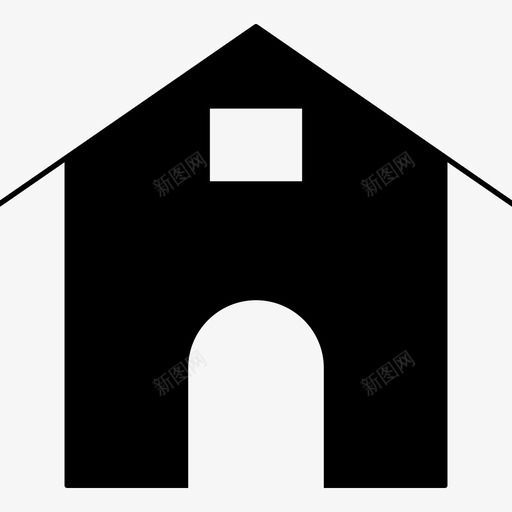 房屋建筑物房产图标svg_新图网 https://ixintu.com 住宅 多媒体 建筑物 房产 房屋