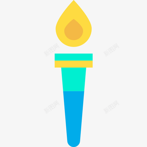 火炬体育运动会10号平的图标svg_新图网 https://ixintu.com 10号 体育 体育运动 平的 火炬 运动会