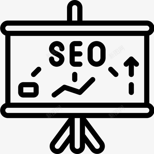 演示搜索引擎优化和网页优化14线性图标svg_新图网 https://ixintu.com 优化 搜索引擎 演示 线性 网页