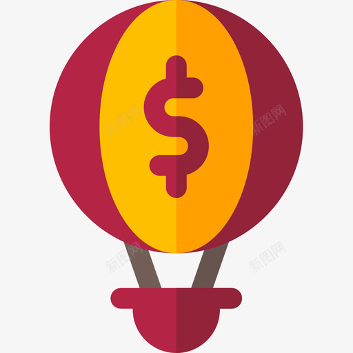 气球商务312扁平图标svg_新图网 https://ixintu.com 商务312 扁平 气球