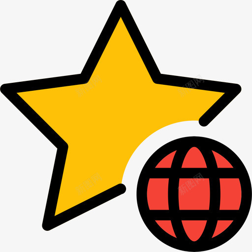 明星投票奖励徽章3直线颜色图标svg_新图网 https://ixintu.com 奖励 徽章 投票 明星 直线 颜色