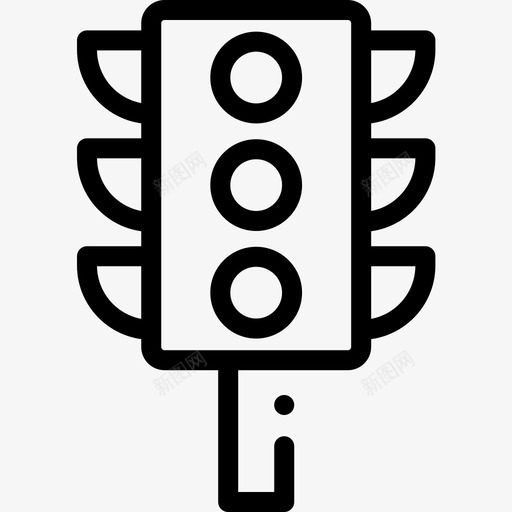 建筑与城市公共交通21线性图标svg_新图网 https://ixintu.com 交通 公共 城市 建筑 线性