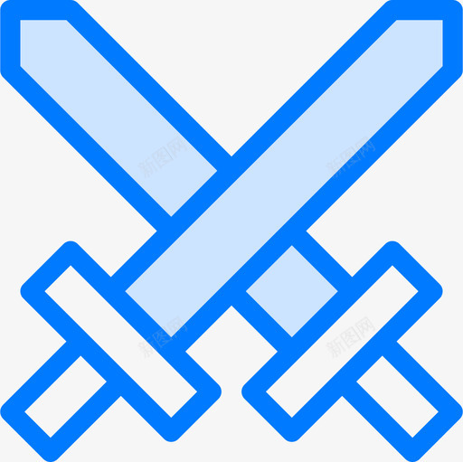 防御中世纪36蓝色图标svg_新图网 https://ixintu.com 中世纪36 蓝色 防御