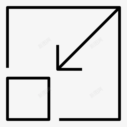 调整大小更改大小工具图标svg_新图网 https://ixintu.com illustrator工具 更改大小 缩放工具 设计工具 调整大小 选择集和光标线向量图标
