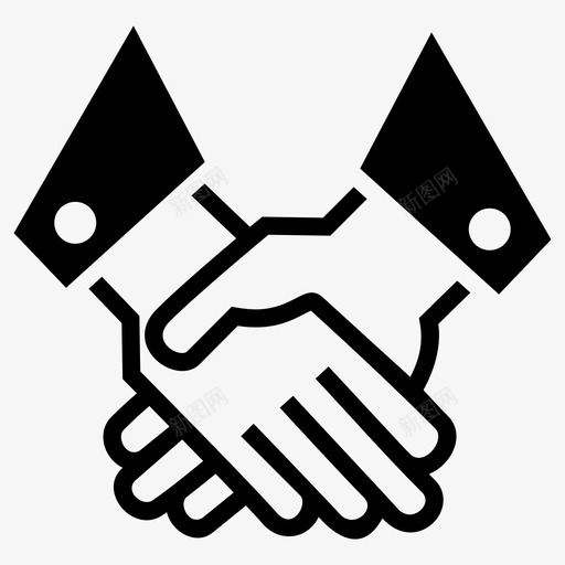 握手协议业务图标svg_新图网 https://ixintu.com 业务 交易 会议 协议 合作关系 握手