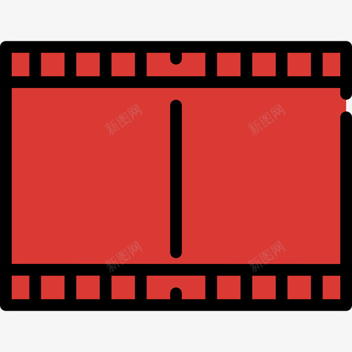 摄影机胶片电影2线性颜色图标svg_新图网 https://ixintu.com 摄影机胶片 电影2 线性颜色