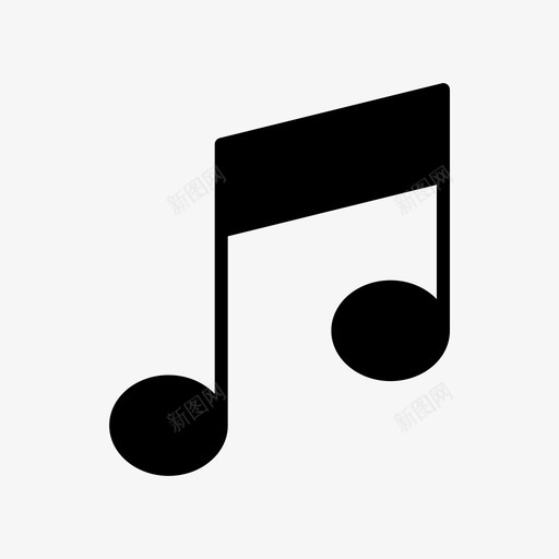 音符音乐歌曲图标svg_新图网 https://ixintu.com 歌曲 音乐 音符