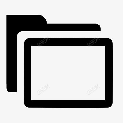 文件夹应用程序目录图标svg_新图网 https://ixintu.com 应用程序 文件 文件夹 目录