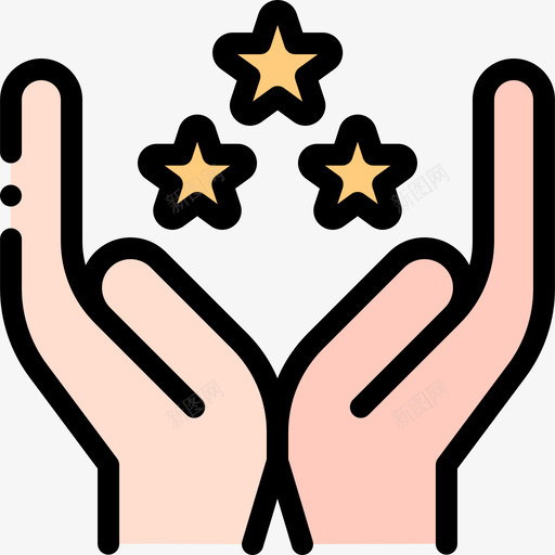 选择评级和验证5线性颜色图标svg_新图网 https://ixintu.com 线性 评级 选择 颜色 验证