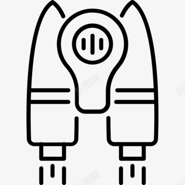 火箭包飞行运动图标图标