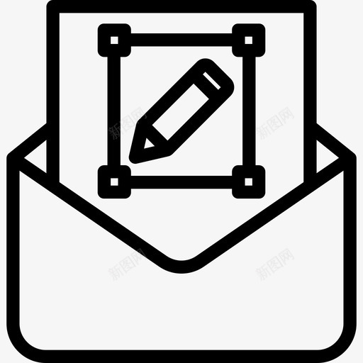 邮件图形3线性图标svg_新图网 https://ixintu.com 图形设计 线性 邮件