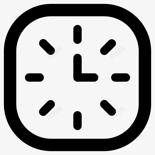 挂钟小时分钟图标svg_新图网 https://ixintu.com 分钟 小时 挂钟 时间