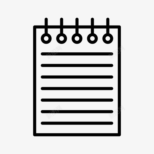 记事本剪贴板笔记图标svg_新图网 https://ixintu.com 剪贴板 办公室 笔记 记事本