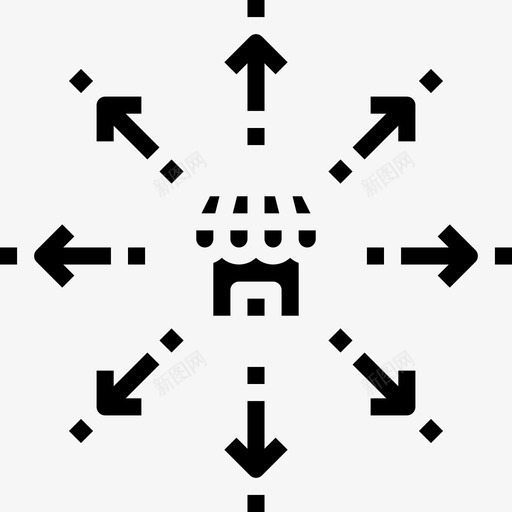 分销数字商务2稳定图标svg_新图网 https://ixintu.com 分销 商务 数字 稳定