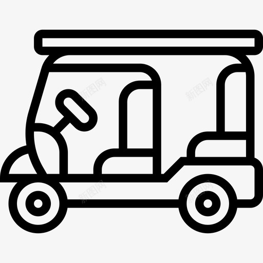 三轮车运输车3辆直线图标svg_新图网 https://ixintu.com 3辆 三轮车 直线 运输车