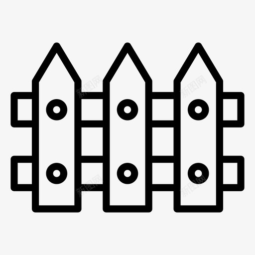 围栏屏障施工图标svg_新图网 https://ixintu.com 围栏 安全 屏障 施工