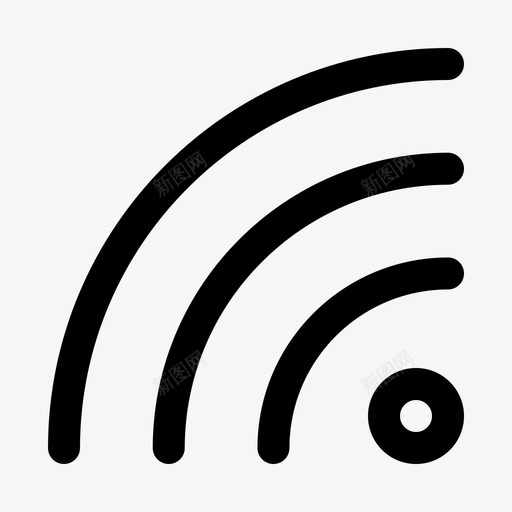 wifi热点接口图标svg_新图网 https://ixintu.com wifi 互联网 接口 收集 无线 热点