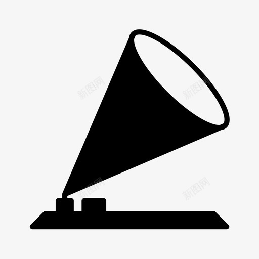 留声机音乐旧图标svg_新图网 https://ixintu.com 复古 播放器 旧 留声机 音乐 音乐字形