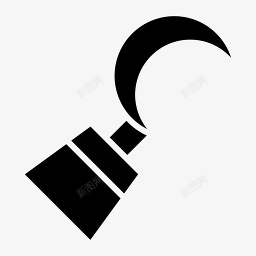 钩子船长加勒比海图标svg_新图网 https://ixintu.com 加勒比海 海盗 船长 钩子