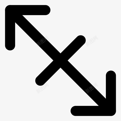 展开左上右下左上右下箭头图标svg_新图网 https://ixintu.com 展开左上右下 左上右下 方向 符号 箭头 箭头图标