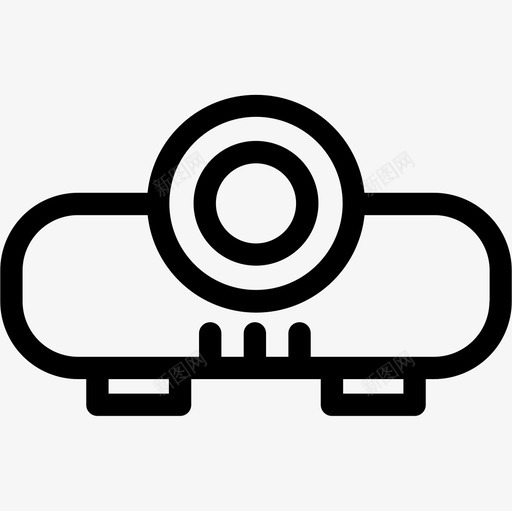 投影仪电器3线性图标svg_新图网 https://ixintu.com 投影仪 电器3 线性