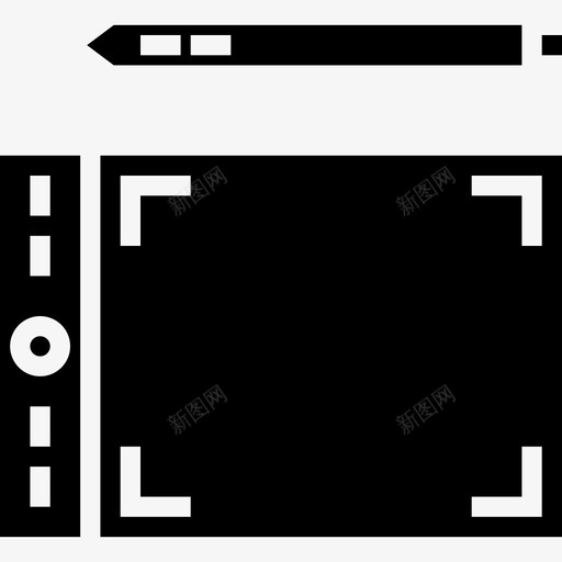 图形板办公用品2填充图标svg_新图网 https://ixintu.com 办公用品2 图形板 填充