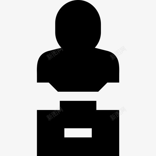 雕像造型艺术填充图标svg_新图网 https://ixintu.com 填充 造型艺术 雕像
