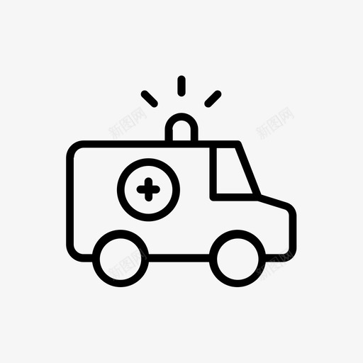 救护车医院图标svg_新图网 https://ixintu.com 医院 救护车