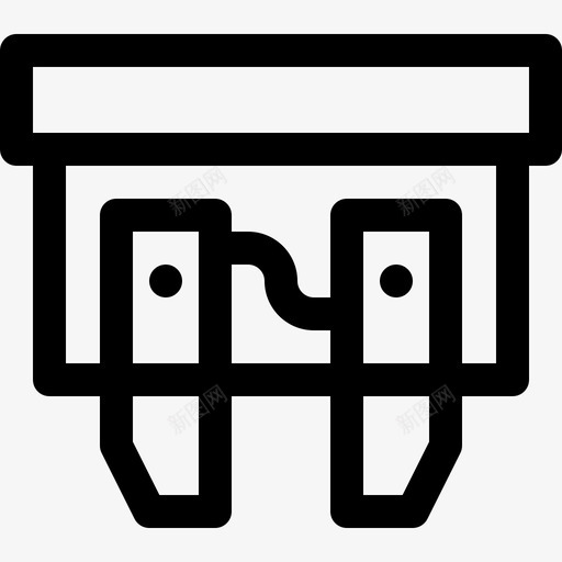 保险丝汽车发动机17线性图标svg_新图网 https://ixintu.com 保险丝 发动机 汽车 线性