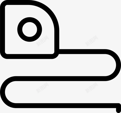 施工测量卷尺图标svg_新图网 https://ixintu.com 卷尺 工具和施工 施工 测量