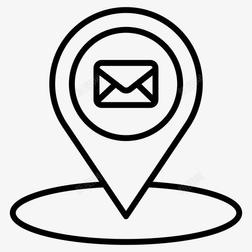 地点邮件地图密码图标svg_新图网 https://ixintu.com 业务 地图密码 地点 邮件