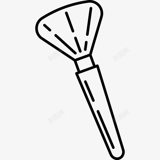 眼影刷小美眼影图标svg_新图网 https://ixintu.com 刷小 用具 眼影 美容