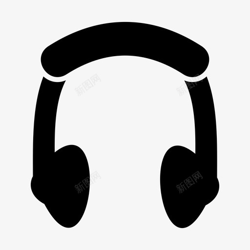 耳机音频耳朵图标svg_新图网 https://ixintu.com 声音 耳朵 耳机 音乐 音量 音频