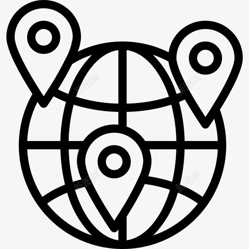全球网格导航14线性图标svg_新图网 https://ixintu.com 全球 全球网 导航 线性 网格