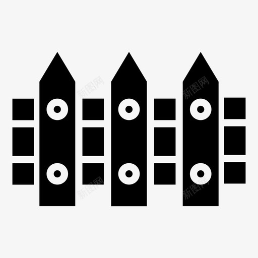 围栏砌块堵塞物图标svg_新图网 https://ixintu.com 围栏 堵塞 工具 建筑 木制 砌块 防护