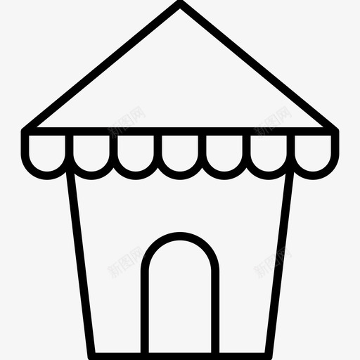 营地露营地露营帐篷图标svg_新图网 https://ixintu.com 图标 天气 帐篷 庇护所 营地 露营
