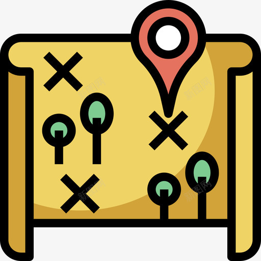 Gps旅游和度假8线性颜色图标svg_新图网 https://ixintu.com Gps 旅游和度假8 线性颜色