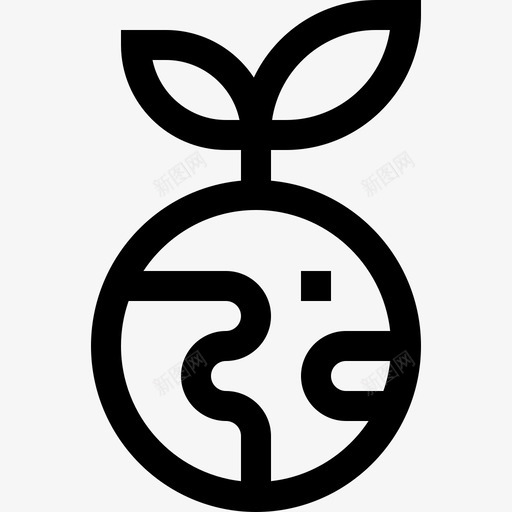 地球可持续能源27线性图标svg_新图网 https://ixintu.com 地球 持续 线性 能源