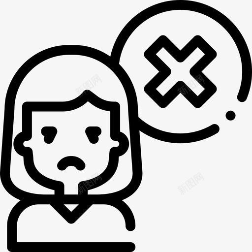 女孩顾客评论8直截了当图标svg_新图网 https://ixintu.com 女孩 直截了当 顾客评论8