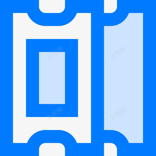入口59号电影院蓝色图标svg_新图网 https://ixintu.com 59号 入口 电影院 蓝色