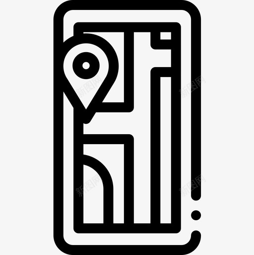 导航旅行212直线图标svg_新图网 https://ixintu.com 导航 旅行 直线
