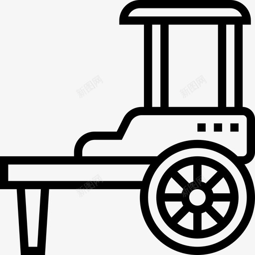 三轮车运输车3辆直线图标svg_新图网 https://ixintu.com 3辆 三轮车 直线 运输车