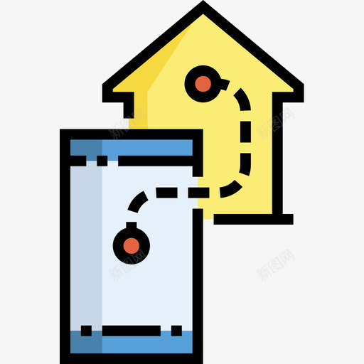 移动式domotics28线性颜色图标svg_新图网 https://ixintu.com domotics 移动式 线性 颜色